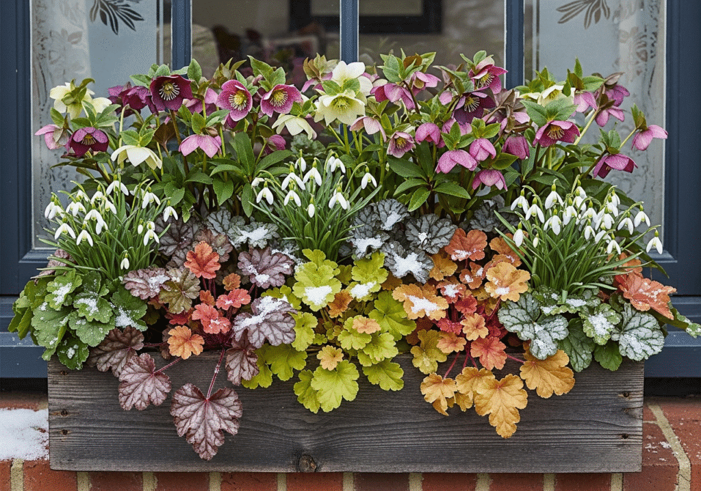 Evergreen Fall Window Boxes: Layered Combos for Lasting Color Through Winter in Zones 4-9