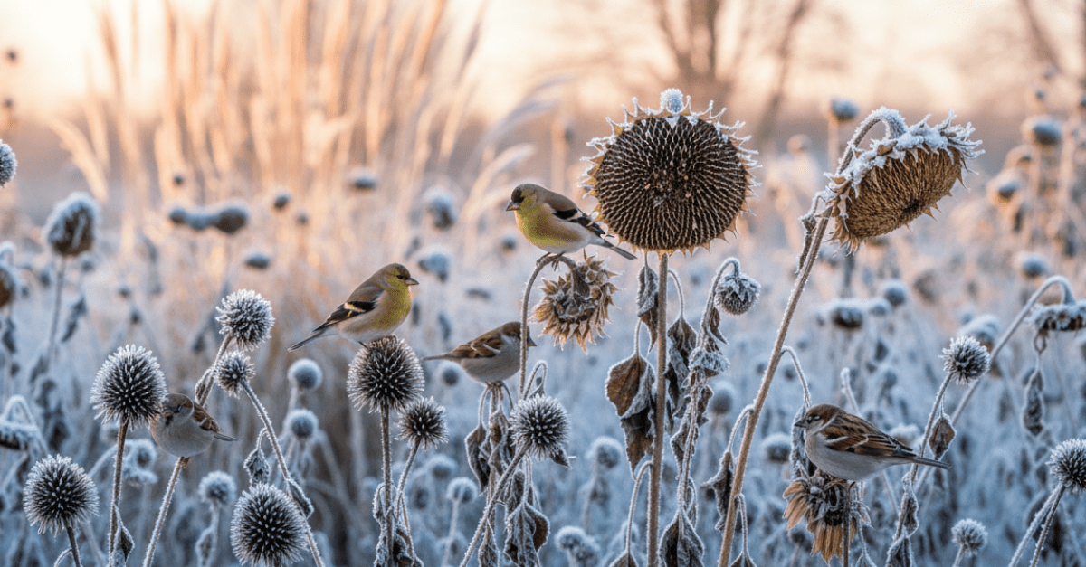 10 Plants to Leave Standing in Your Garden for Winter Birds