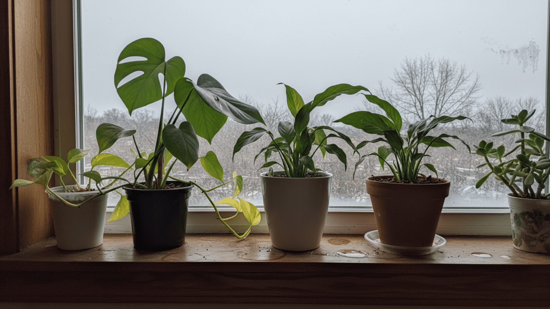 houseplants winter window